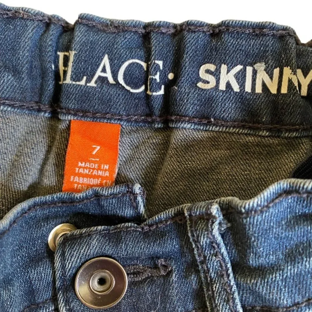 The Children’s Place Boys Skinny Jeans Size 7 Slim Fit Dark Wash Adjustable